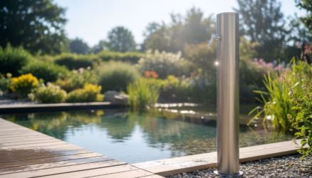 douche solaire extérieure