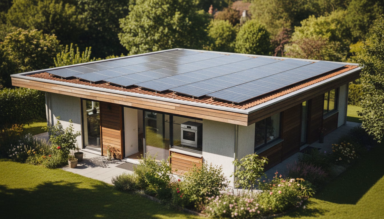 four avec panneau solaire